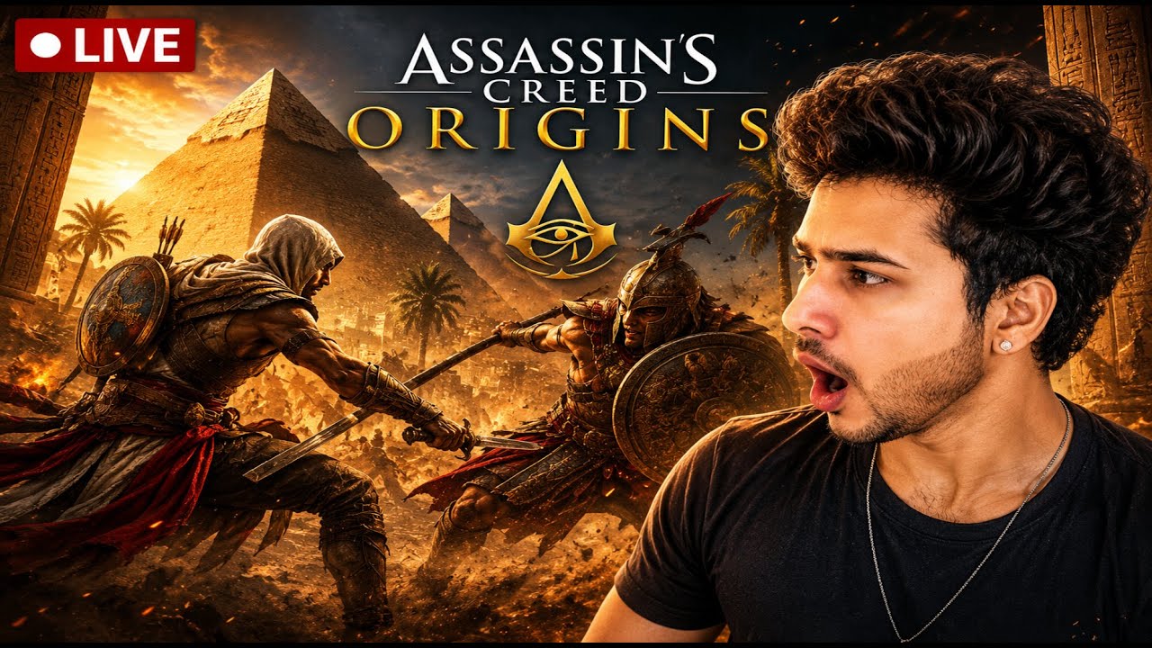 🔴 AC Origins Ending LIVE | Bayek Ki Kahani Ka Aakhri Safar ⚔️ #assassincreedorigins