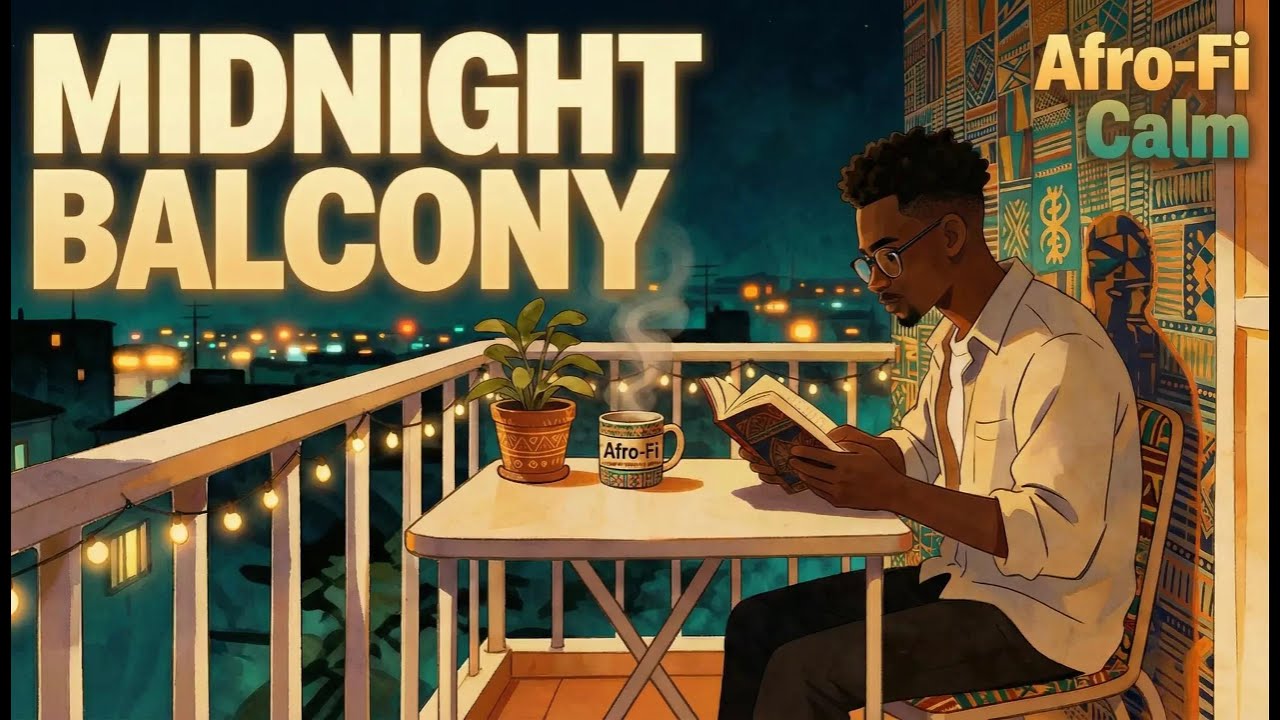 Afro-Fi Calm: Midnight Balcony Reading Session