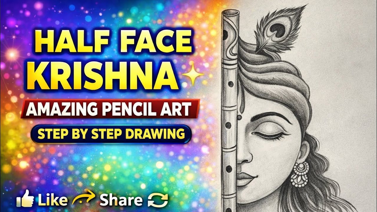 🎨#JaiShreeKrishna 🙏Divine Krishna Painting ✨ | My Handmade Krishna Art 🎨 | Jai Shree Krishna
