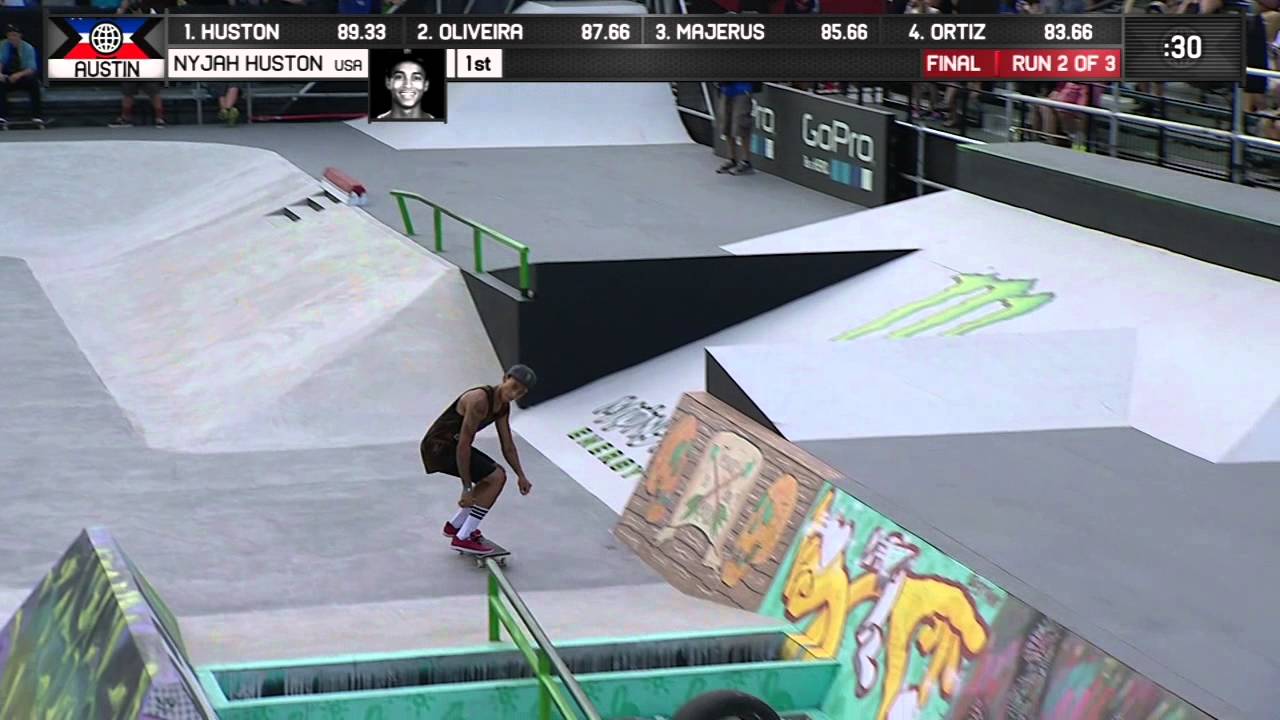 Nyjah Huston wins Skateboard Street Gold - ESPN X Games