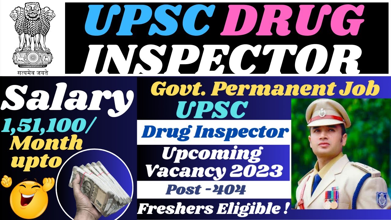 Drug Inspector Vacancy 2023 || Upcoming Drug inspector vacancy || #druginspector #vacancy