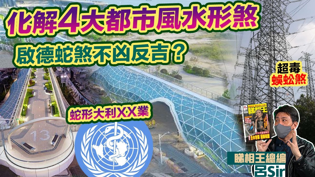 九運樓盤啟德｜空中花園蛇煞不凶反吉？解構蛇陣、蜈蚣電塔煞 化解4大都市窗景形煞｜靈龜下海香港陸沉傳聞｜蝠鼠吊金錢 風水擺設化煞 紫微斗數 香港經濟 龍年佈局 香港樓市 九運風水【囍趣睇相王EP96】