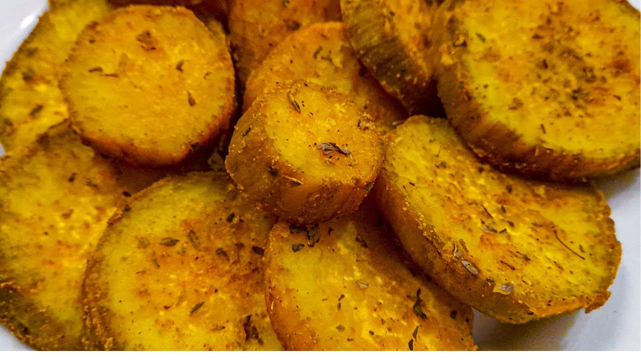 BATATA DOCE ASSADA NO FORNO EM APENAS 20 MINUTOS