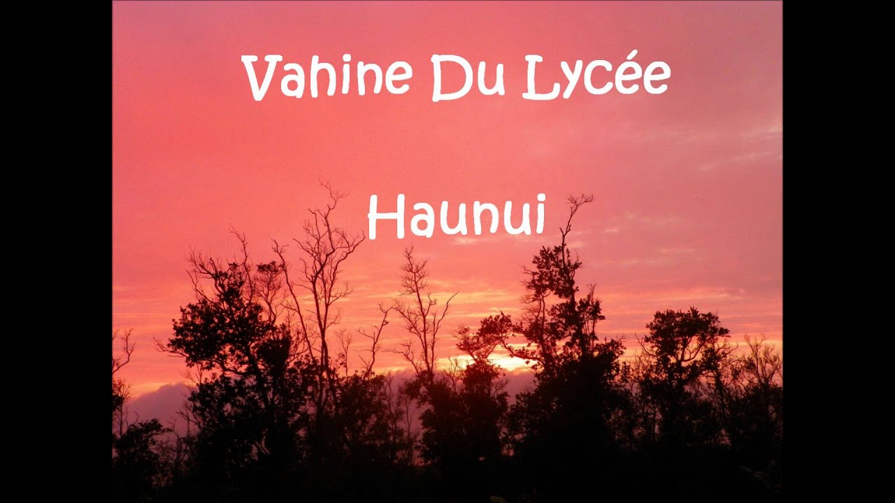 Vahine Du Lyc&eacute;e ~ Haunui