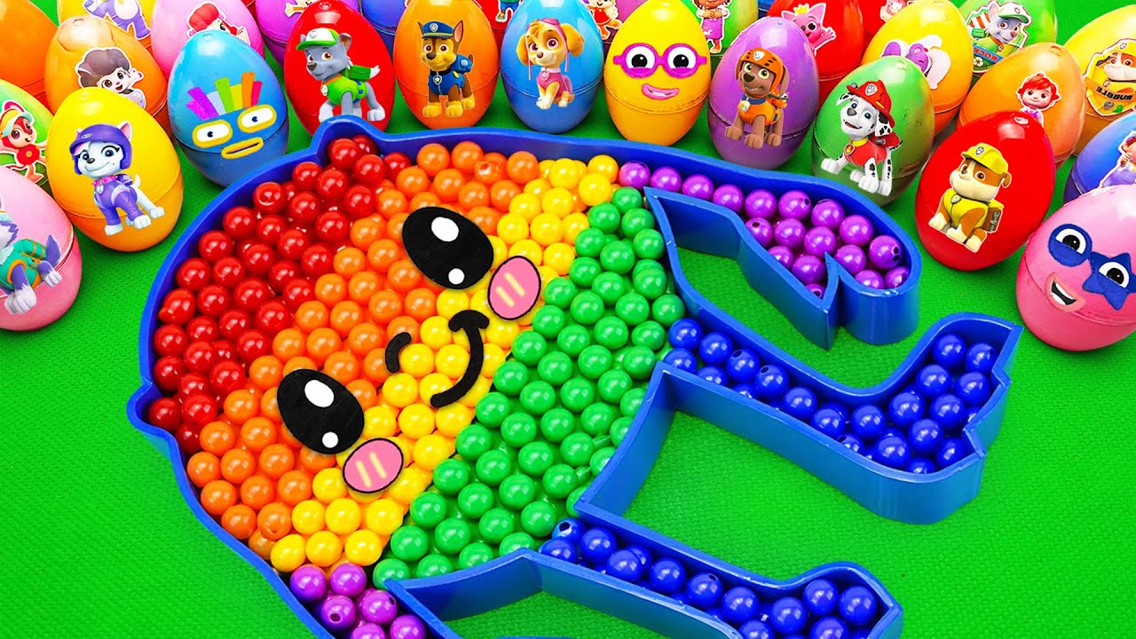 Satisfying ASMR | How to make rainbow Beads MIKE WAZOWSKI Bathtub by Mixing Mystery Slime CLAY Eggs