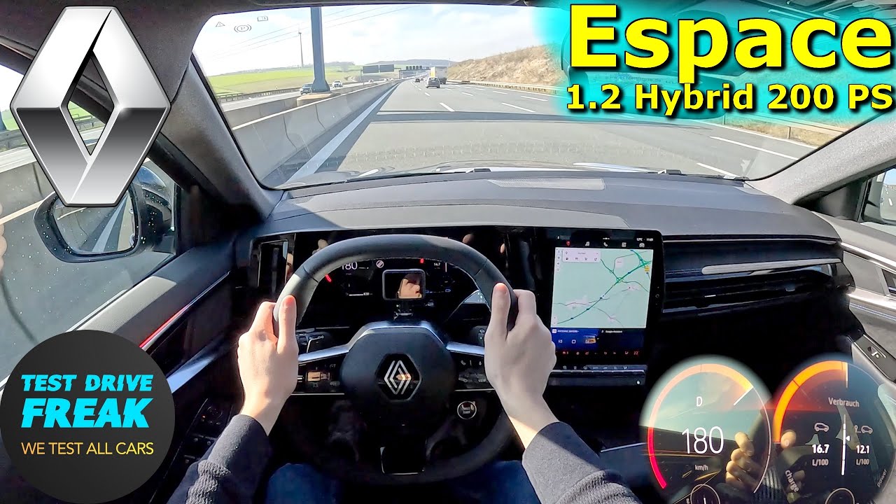 2024 Renault Espace E-Tech Full Hybrid 200 Esprit Alpine 200 PS TOP SPEED AUTOBAHN DRIVE POV