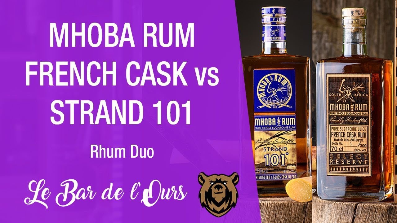 MHOBA RUM French cask VS Strand 101- Rhum duo