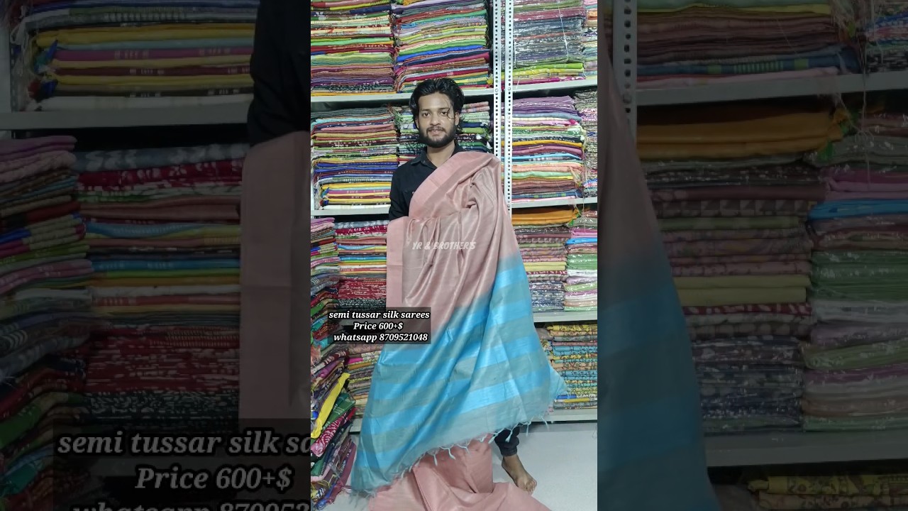 latest semi tussar silk sarees #semisilksarees