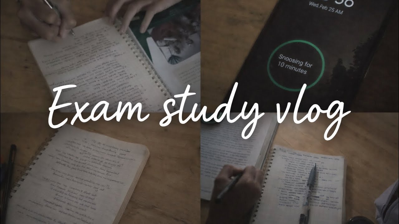 Exam Study Vlog 📚✨| Productive Days Before Test