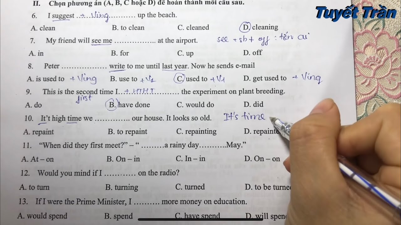 Đề Anh 2 |Giải đề thi tuyển sinh vào 10 môn Tiếng Anh - (danh sách 30 đề thi tuyển sinh vào 10)