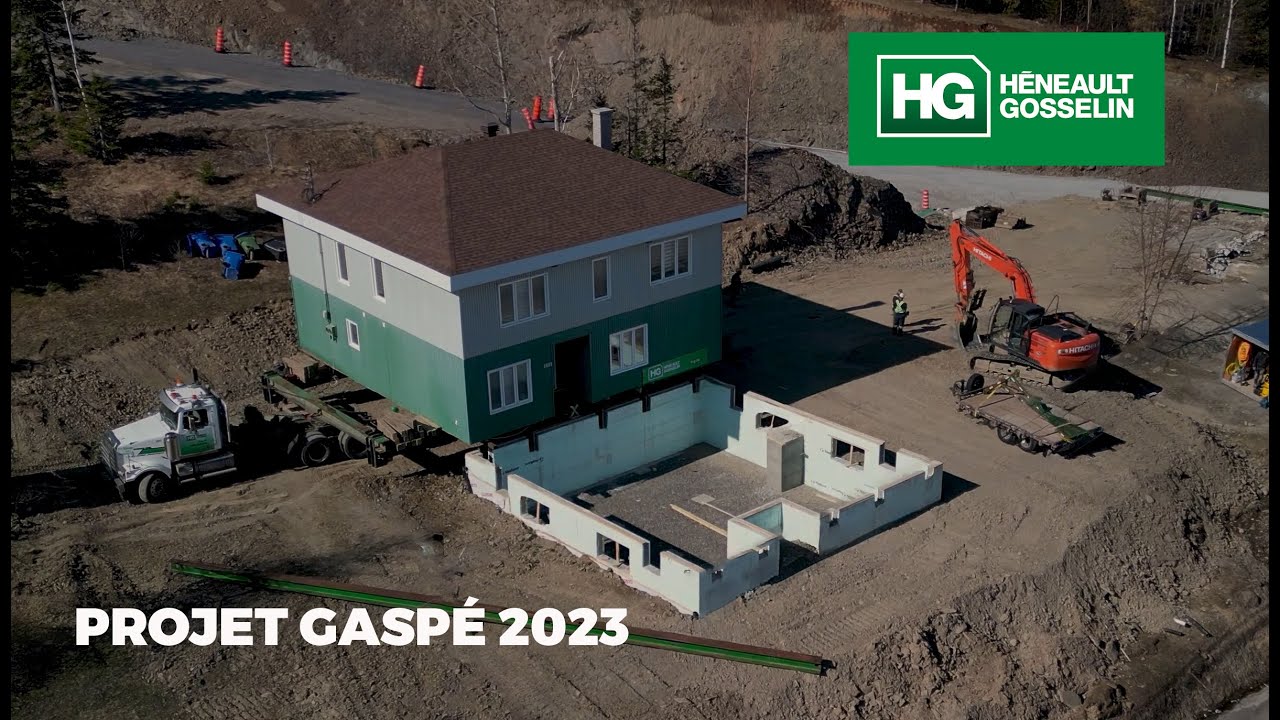 Projet de déplacement de maison à Gaspé