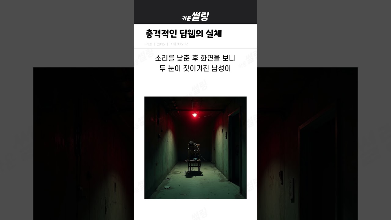 딥웹의 실체 #공포 #썰
