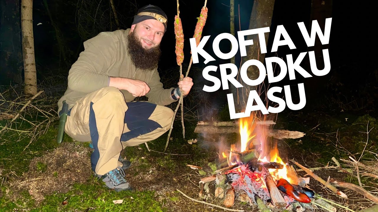 Październikowy biwak - kofta i trzask ognia 