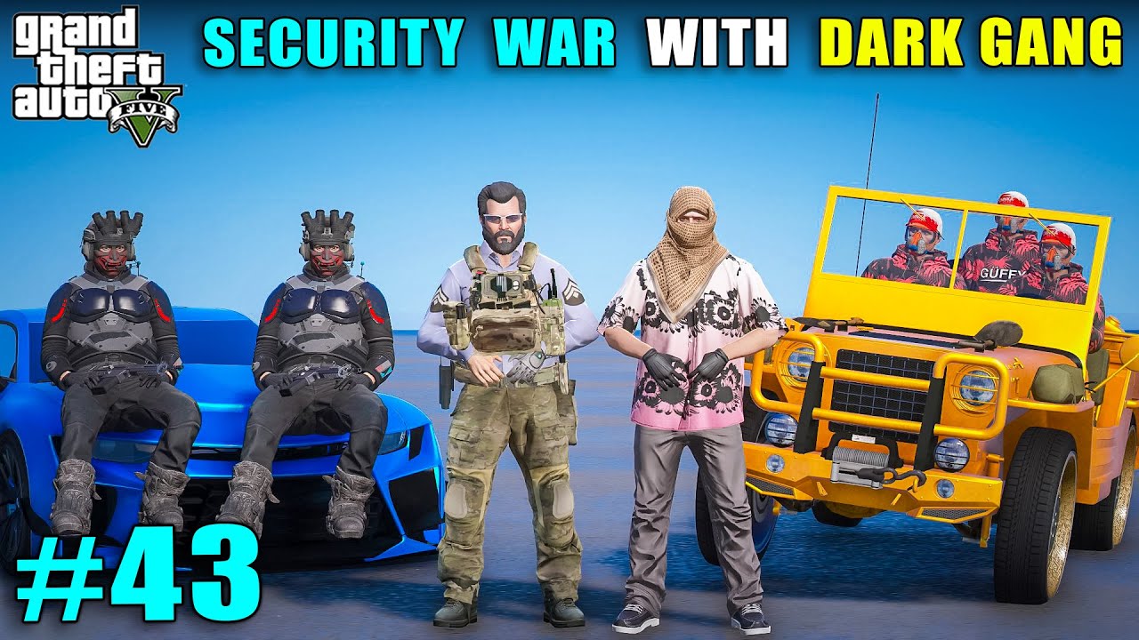 MICHAEL'S BIGGEST SECURITY WAR WITH DARK GANG | GTA V GAMEPLAY