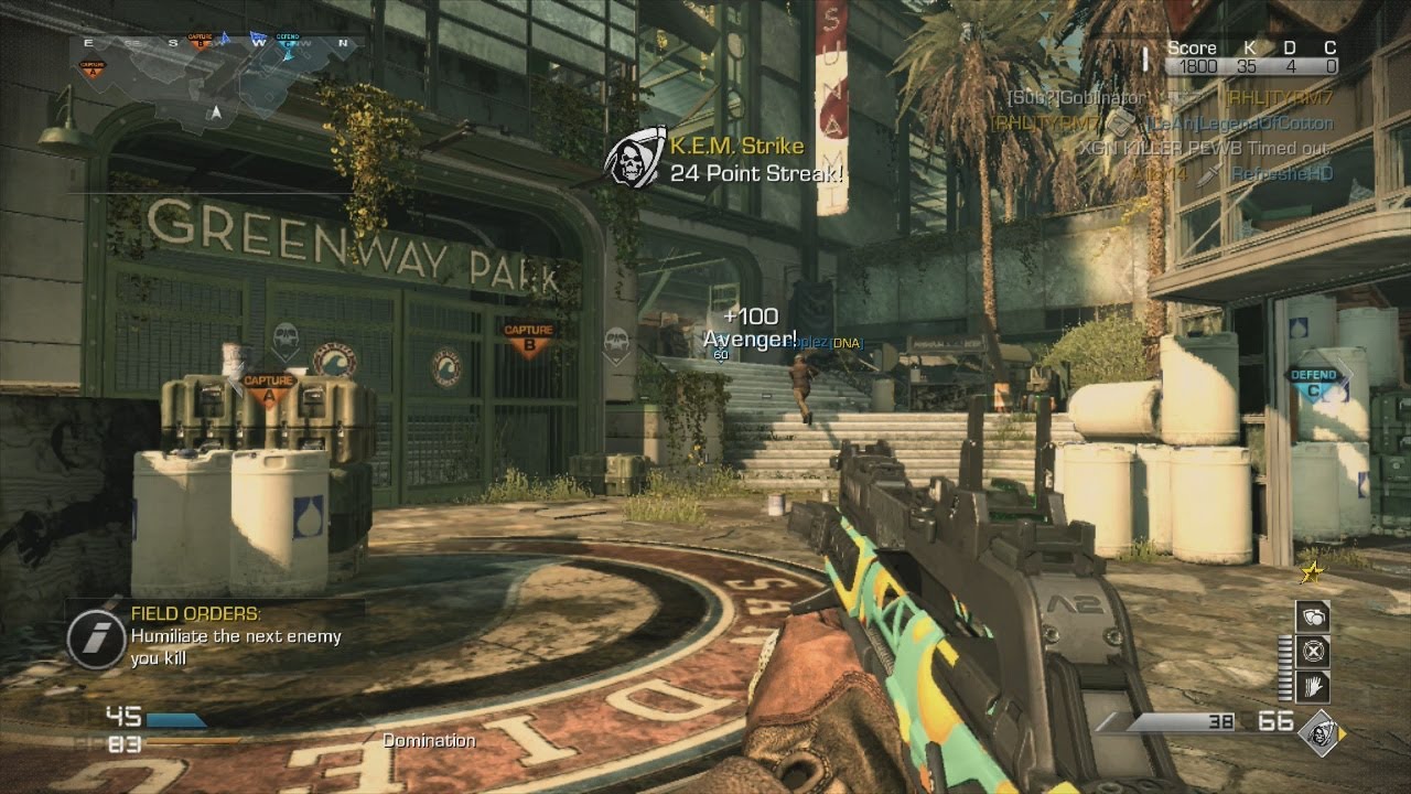 COD Ghosts: KEM Strike w/ New Gun DLC 