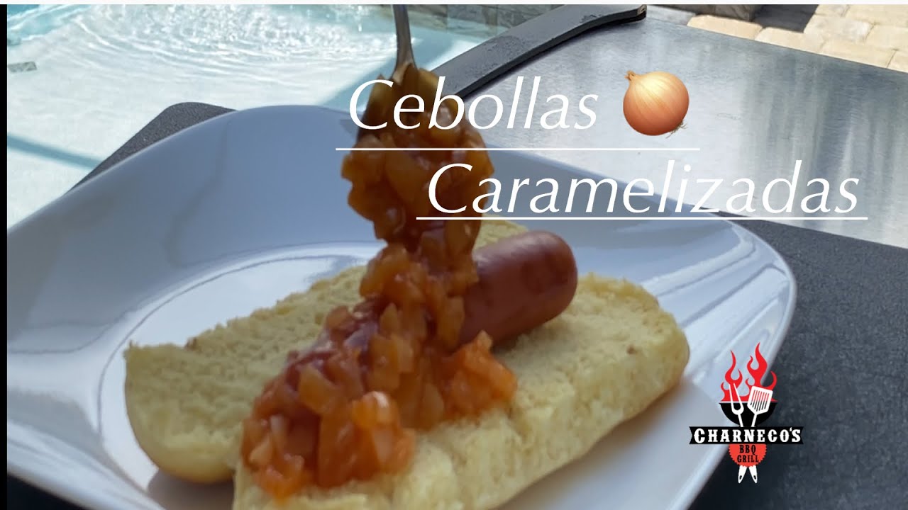 Cebollas caramelizadas (guisadas) para hot dogs - How to cook caramelized onions Ep #18