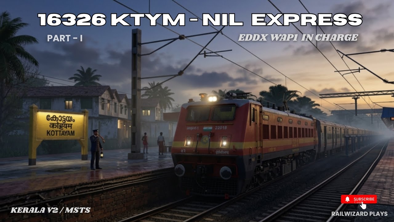WAP1 with Nilambur Intercity [KERALA V2] MSTS