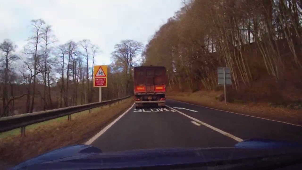 Driving in south west Scotland - A76 Dumfries to Kilmarnock