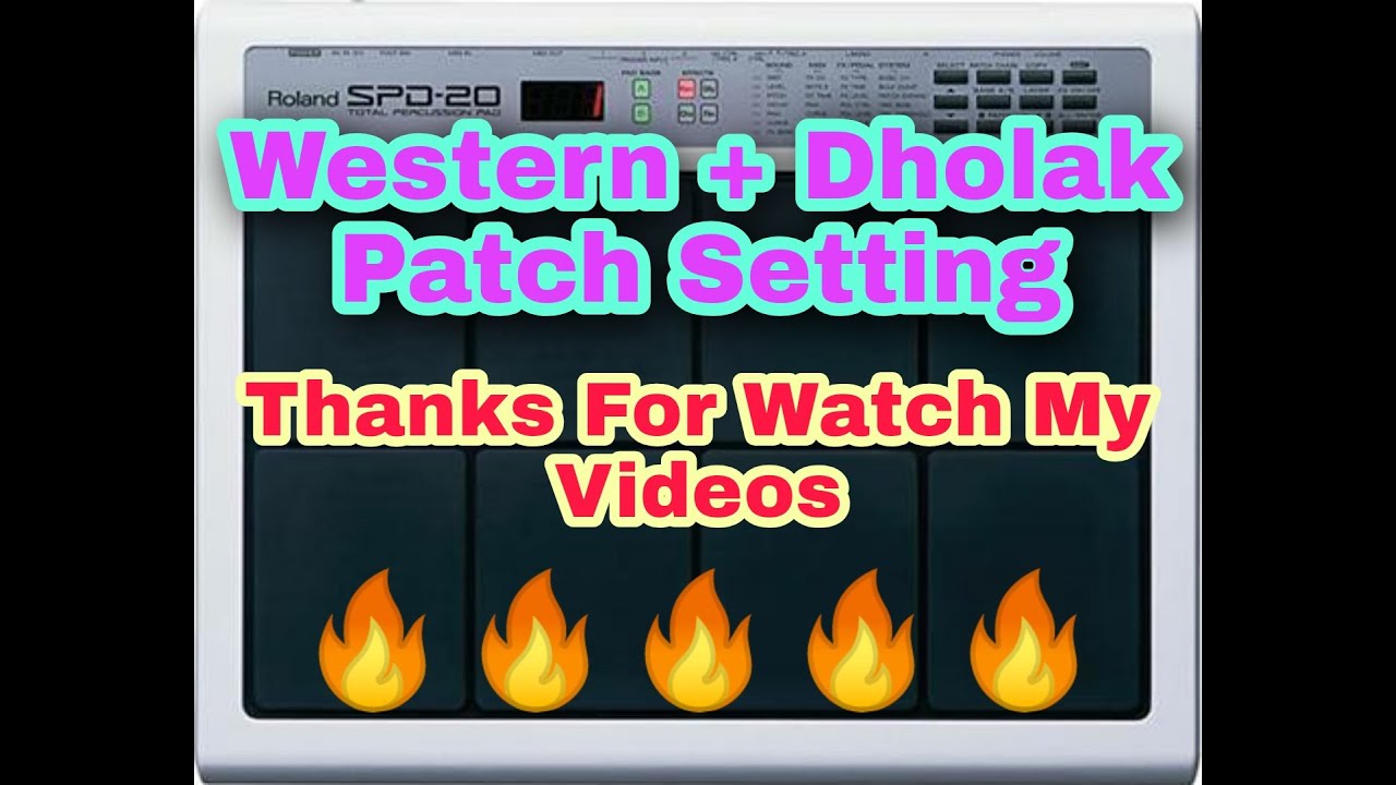Patch Edit || Roland Spd 20 || Western + Dholak