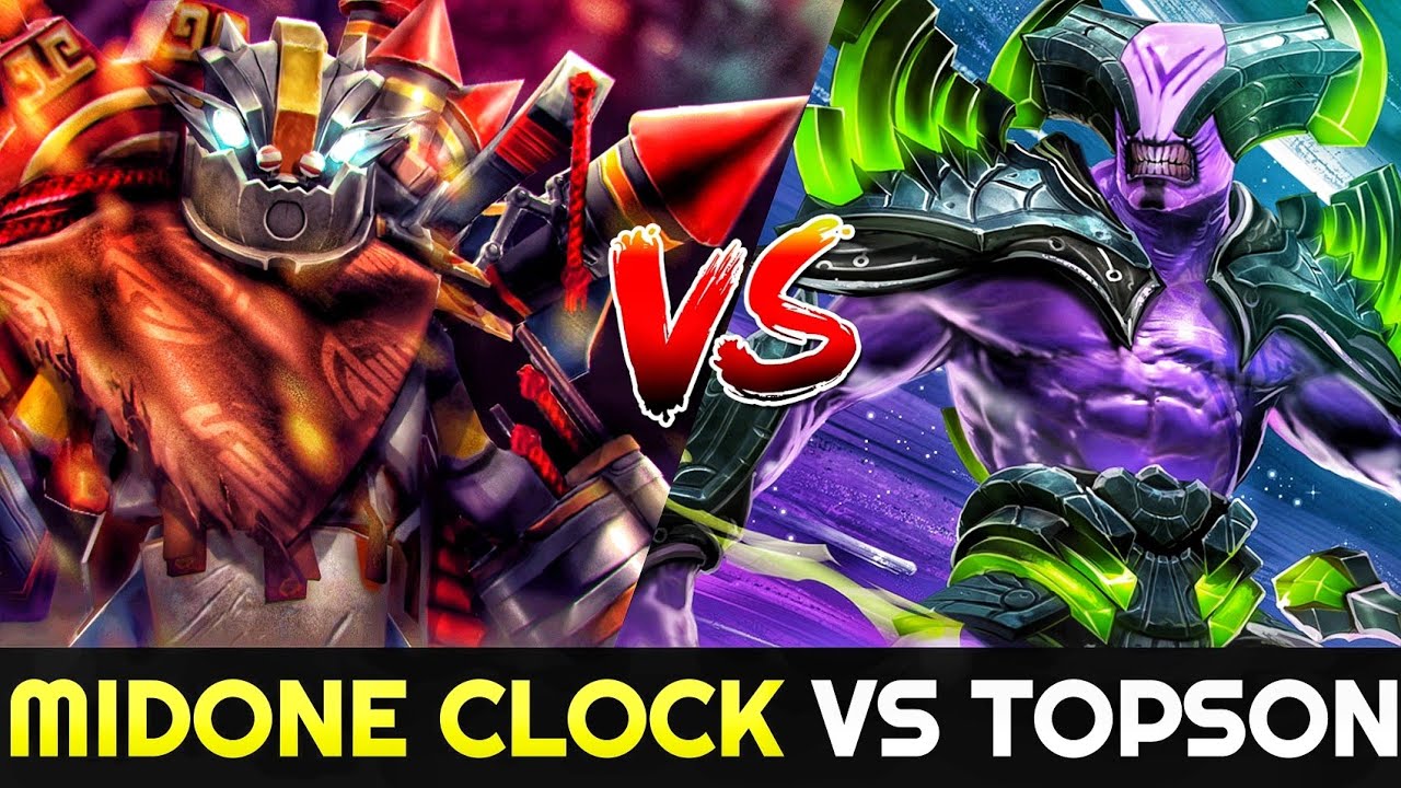 MIDONE vs TOPSON SUMAIL - Bloodthorn Clockwerk vs Faceless Void 7.24 Dota 2