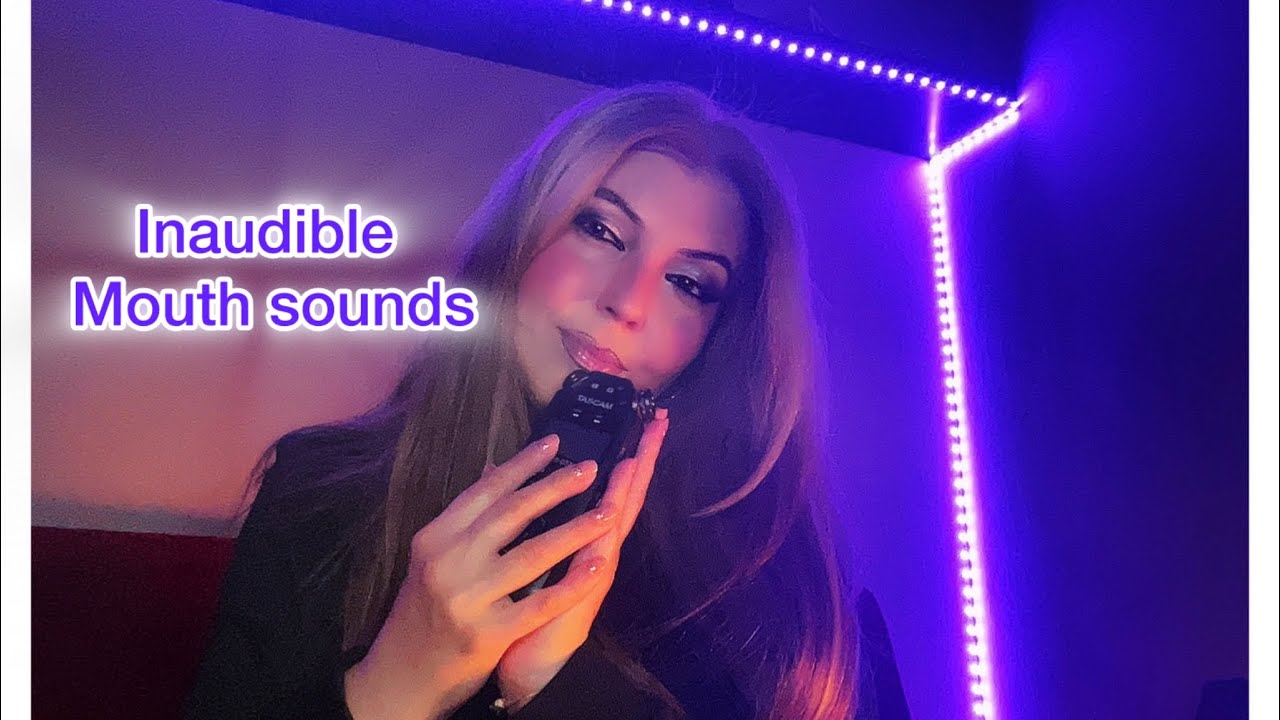 ASMR inaudible e mouth sounds con tascam ed intenso relax 