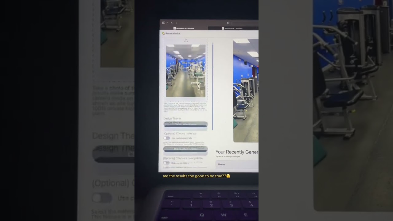 AI Gym Upgrade???🤯 #gym #ai #artificialintelligence #interiordesign #realestate