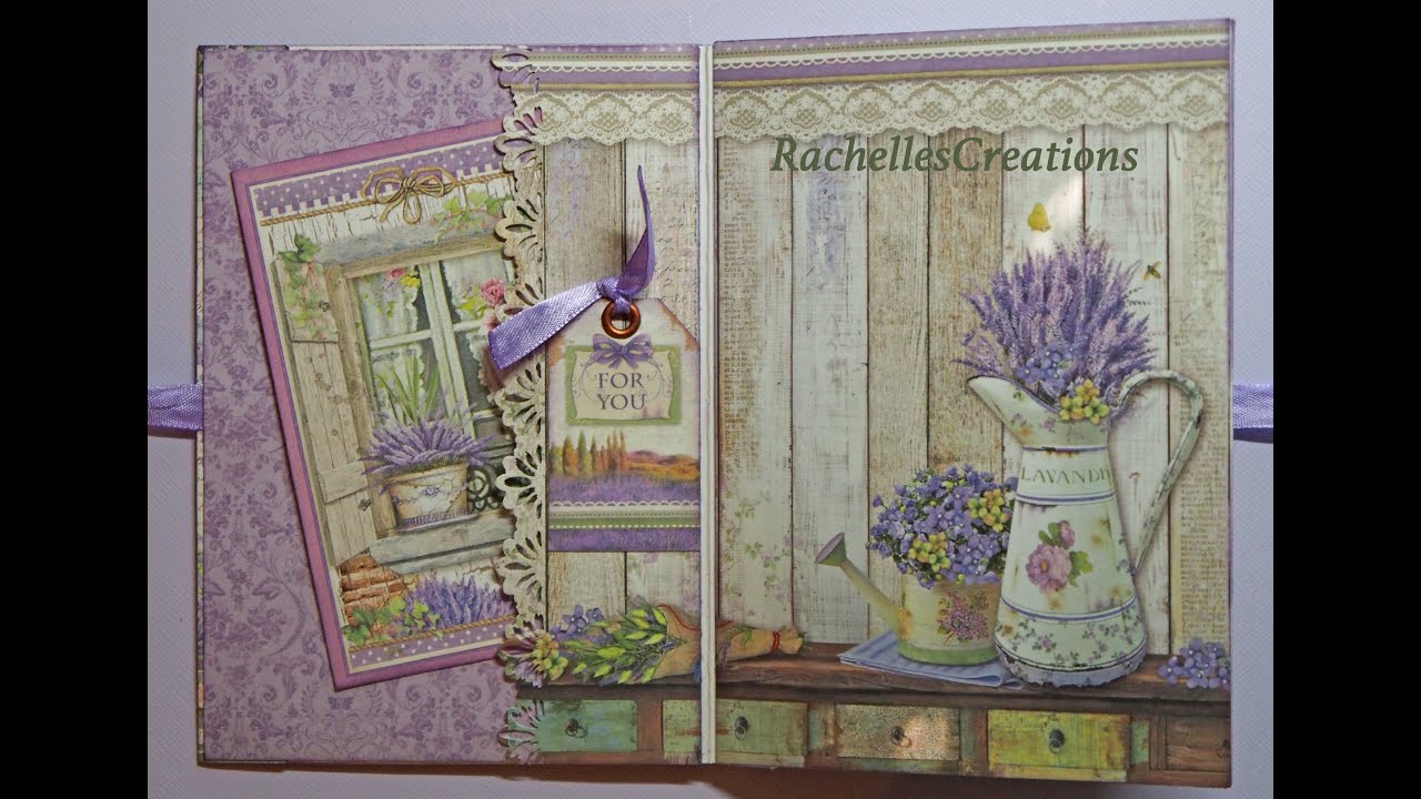 Small album - Stamperia - Lavender  #215 #scrapping4funchallenges #rachellescreations