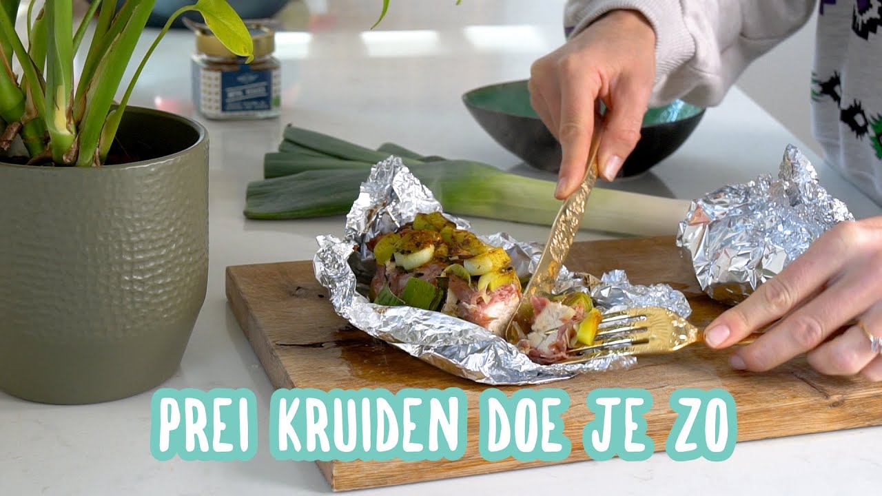 Kipfilet met parmaham en prei