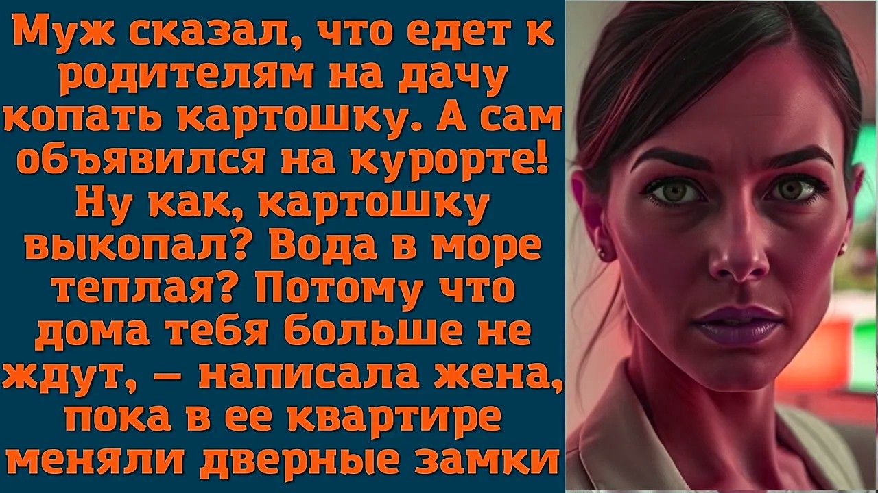 Муж сказал, что едет к родителям на дачу копать картошку. А сам объявился на курорте! Ну как