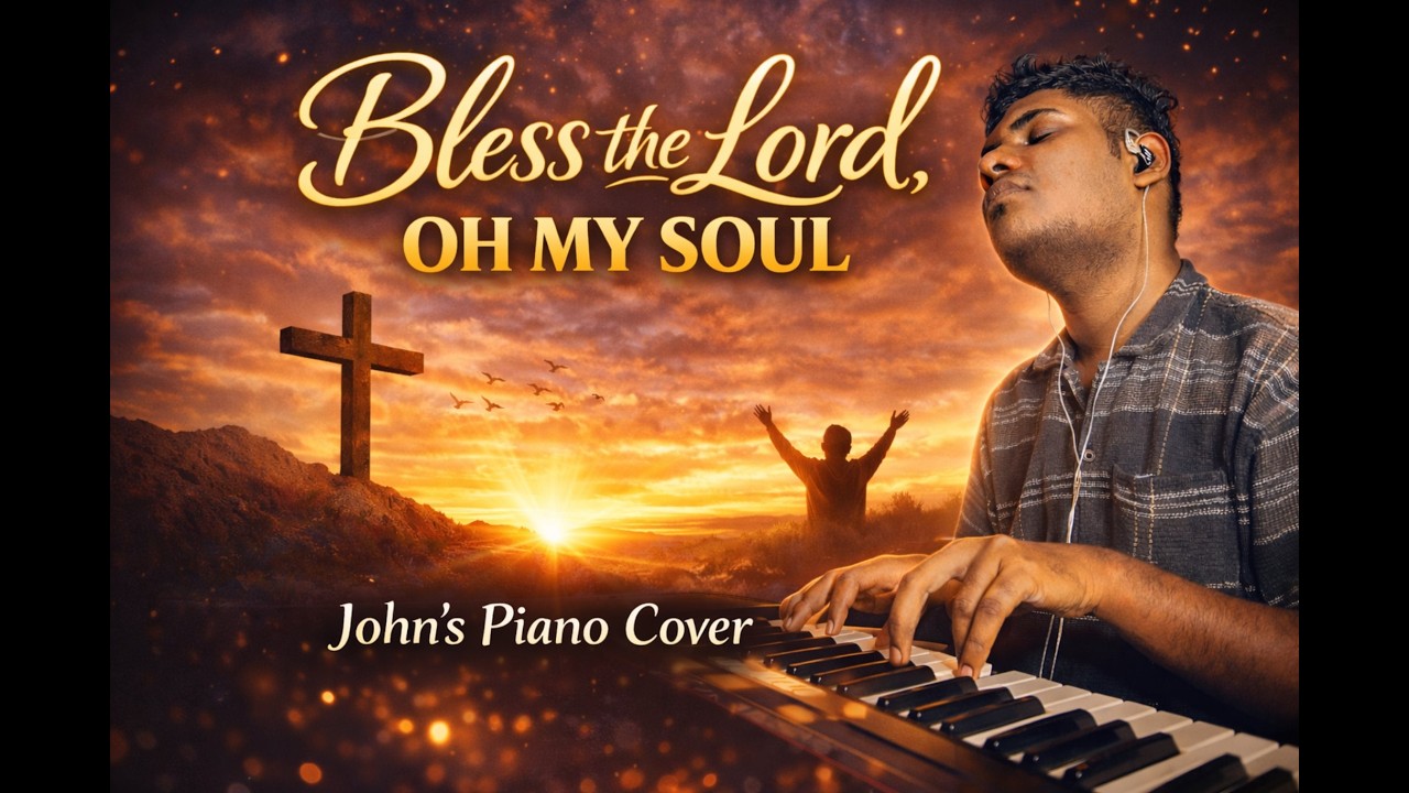Bless The Lord Oh My Soul (10,000 Reasons) – Piano Cover by John Finny.