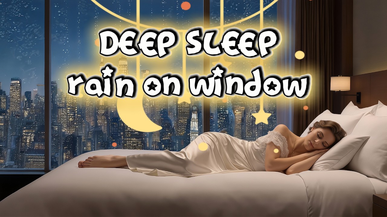 Rain on Window Sounds for Deep Sleep [8 hours] 🌧️ Cozy Rainy Night | Relaxation, Insomnia Relief