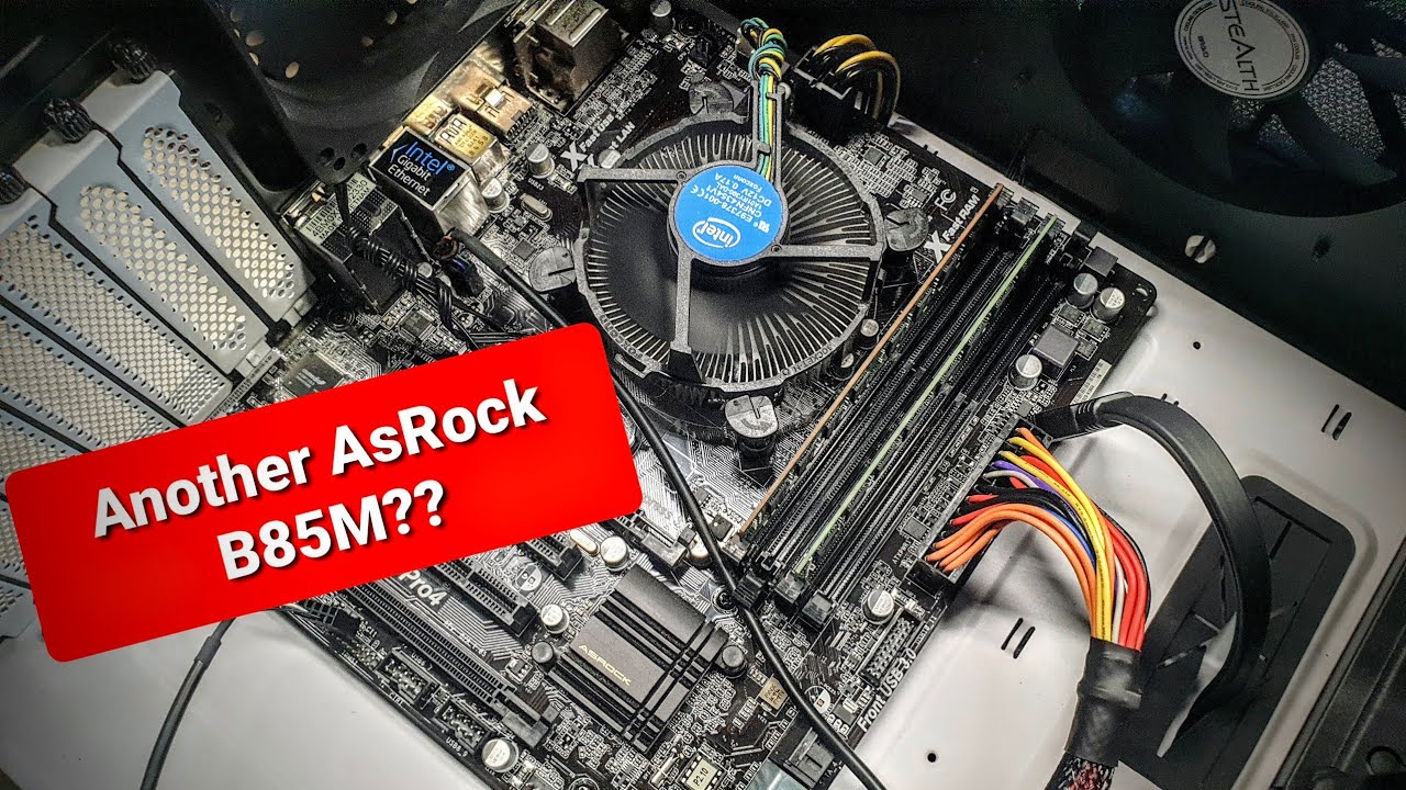 ASRock B85M Pro4 Boot Loop Fan Spin Stop Repair Bad RAM в этом случае