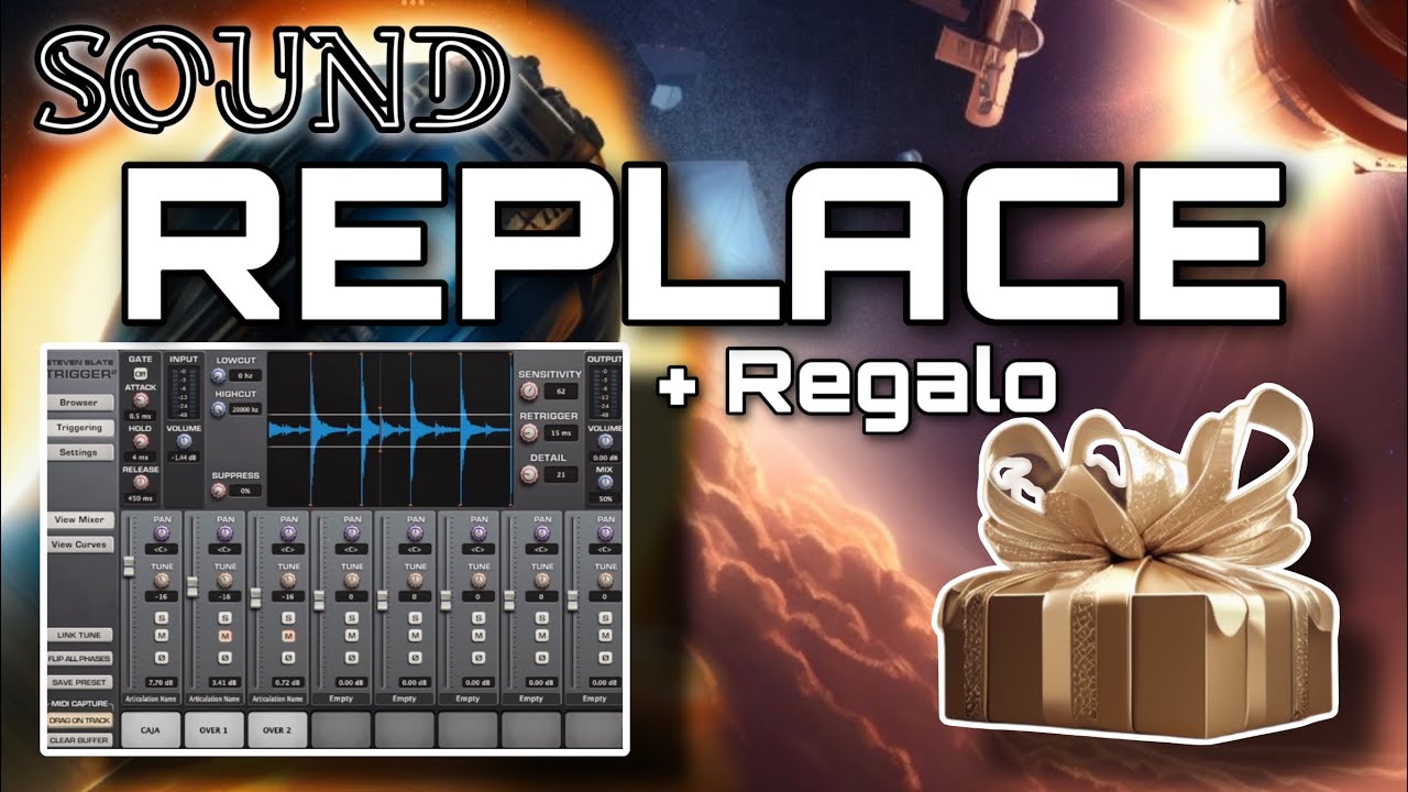 🔴SOUND REPLACE DRUMS + REGALO SAMP CAJA steven slate Trigger prducción musical mezcla y mastering