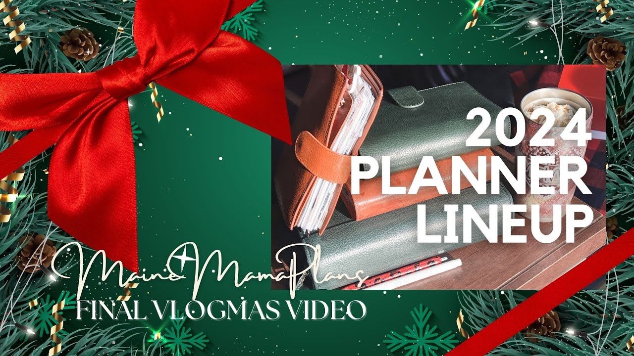My 2024 Planner Lineup | Planmas Vlogmas Final Video | VDS Custom Standard Personal Rings Gillio FCC