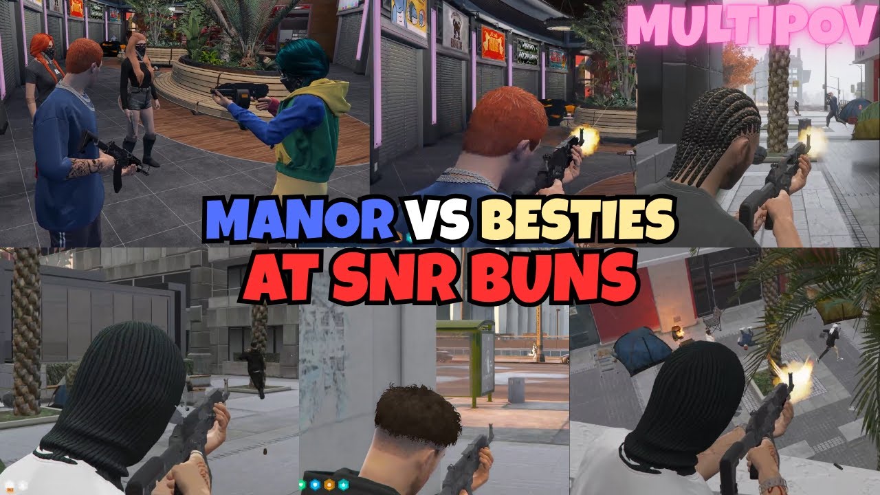 MANOR vs BESTIES At Snr Buns While Ste is Looking for Billy | MULTIPOV | NOPIXEL 4.0 GTA RP