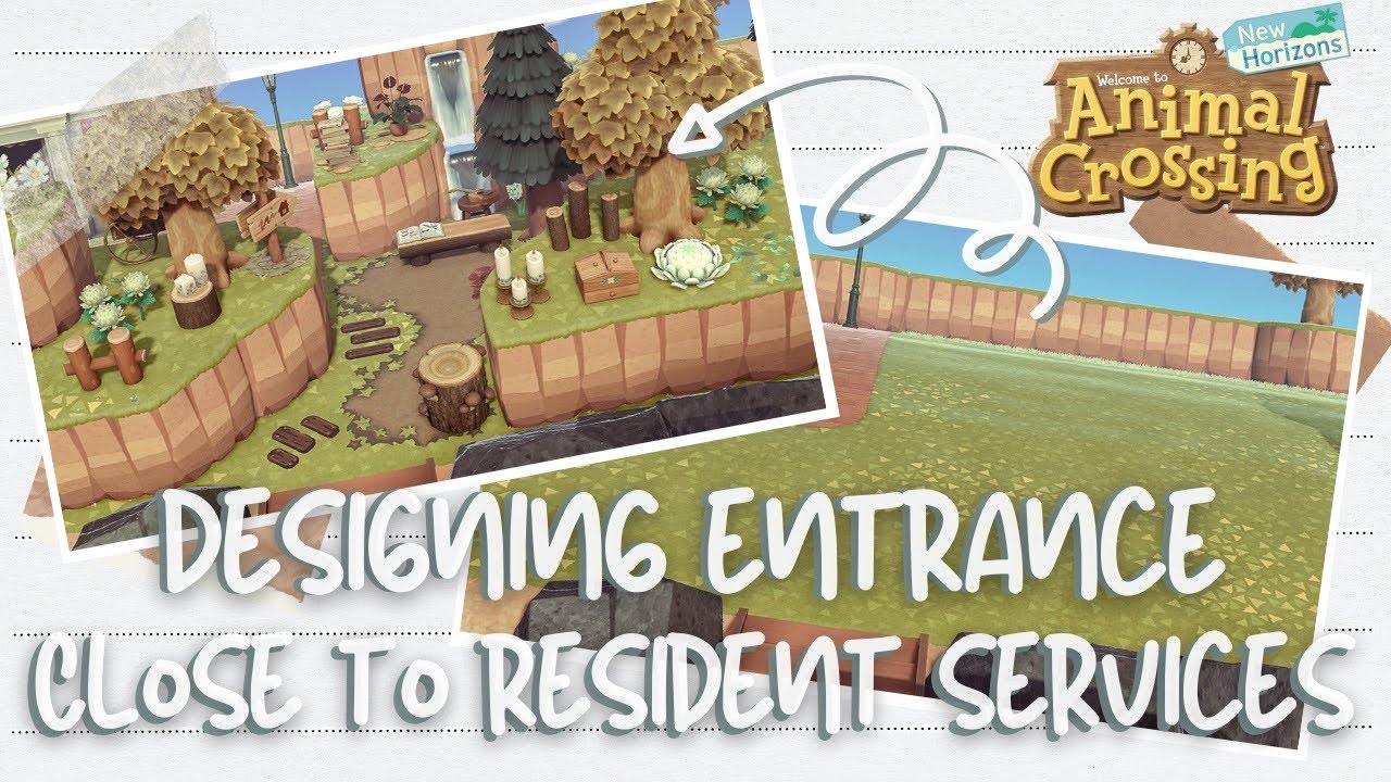 Проектирование входа рядом с жилыми помещениями | Speed ​​Build | Animal Crossing New Horizons