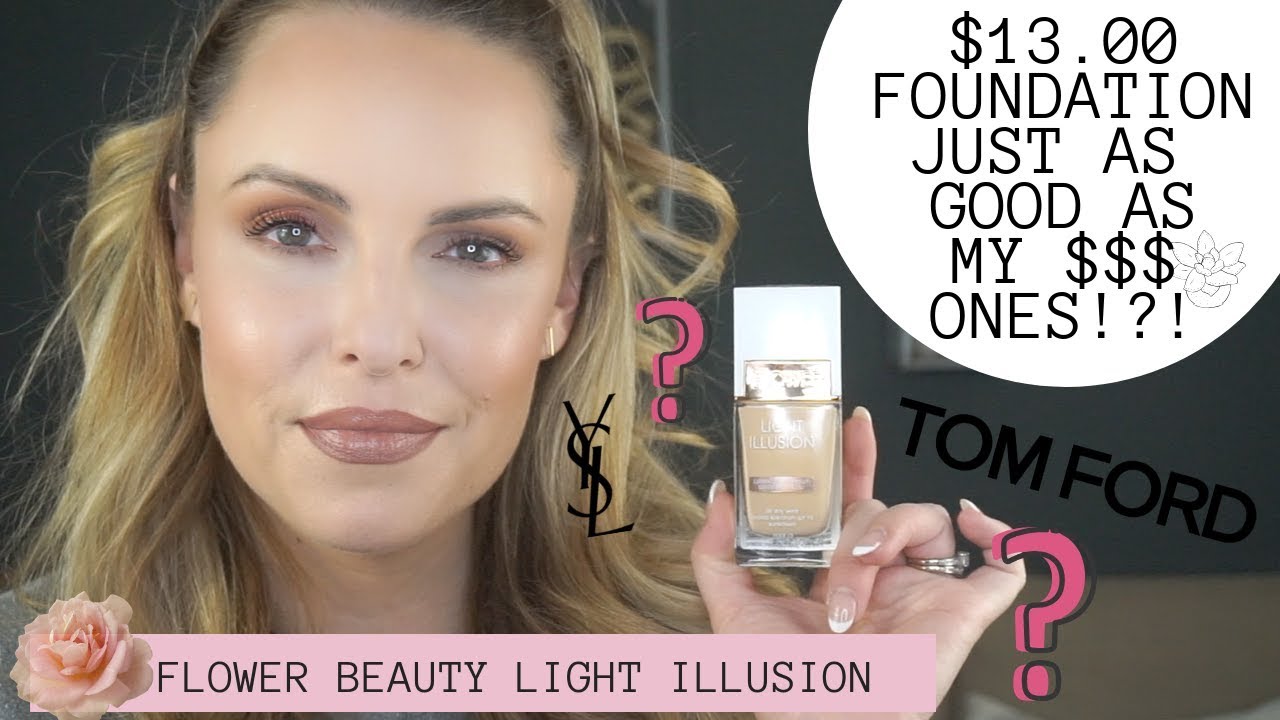 $13 DOLLAR FOUNDATION AS GOOD AS MY HOLY GRAIL’S? 🌿🍁|| Flower Beauty Light Illumination