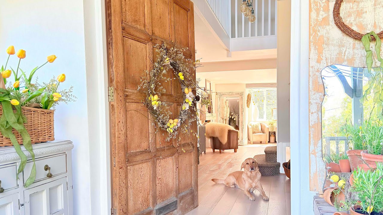 Spring ENTRYWAY Decor Ideas 🌼 Porch, Hall & Mirror Wall DIY🪞