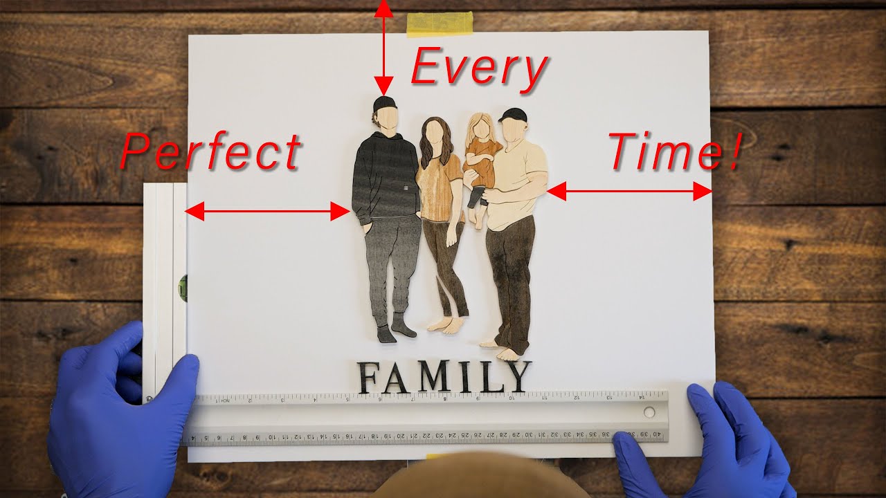 How To Center And Glue Up Wood Signs