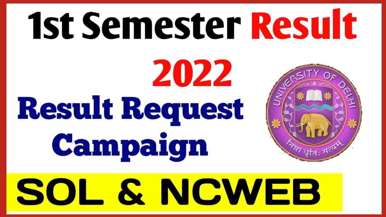 Du SOL First Semester Result Campaign 2022 | SOL 1st Semester Result Update 2022- Result campaign