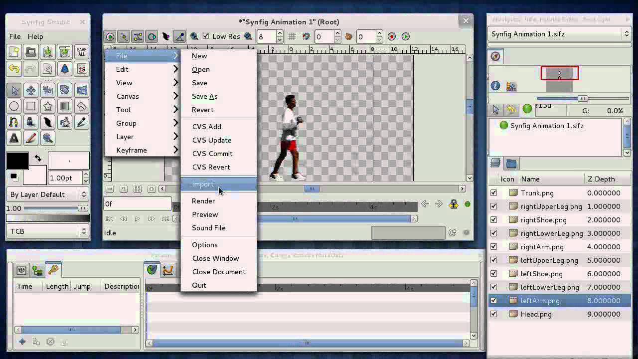 Cut Out Animation with Synfig Studio - Part One