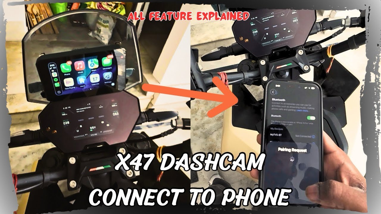 X47 DESERT WING DASHCAM CONNECT TO PHONE | ALL FEATURES 