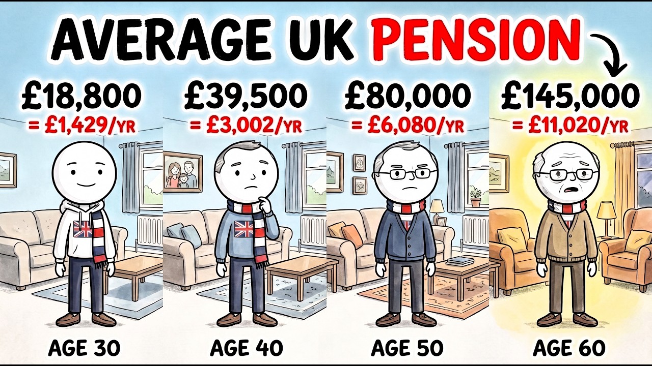The Average UK Pension Pot at 30, 40, 50 and 60 (And What It Actually Pays)