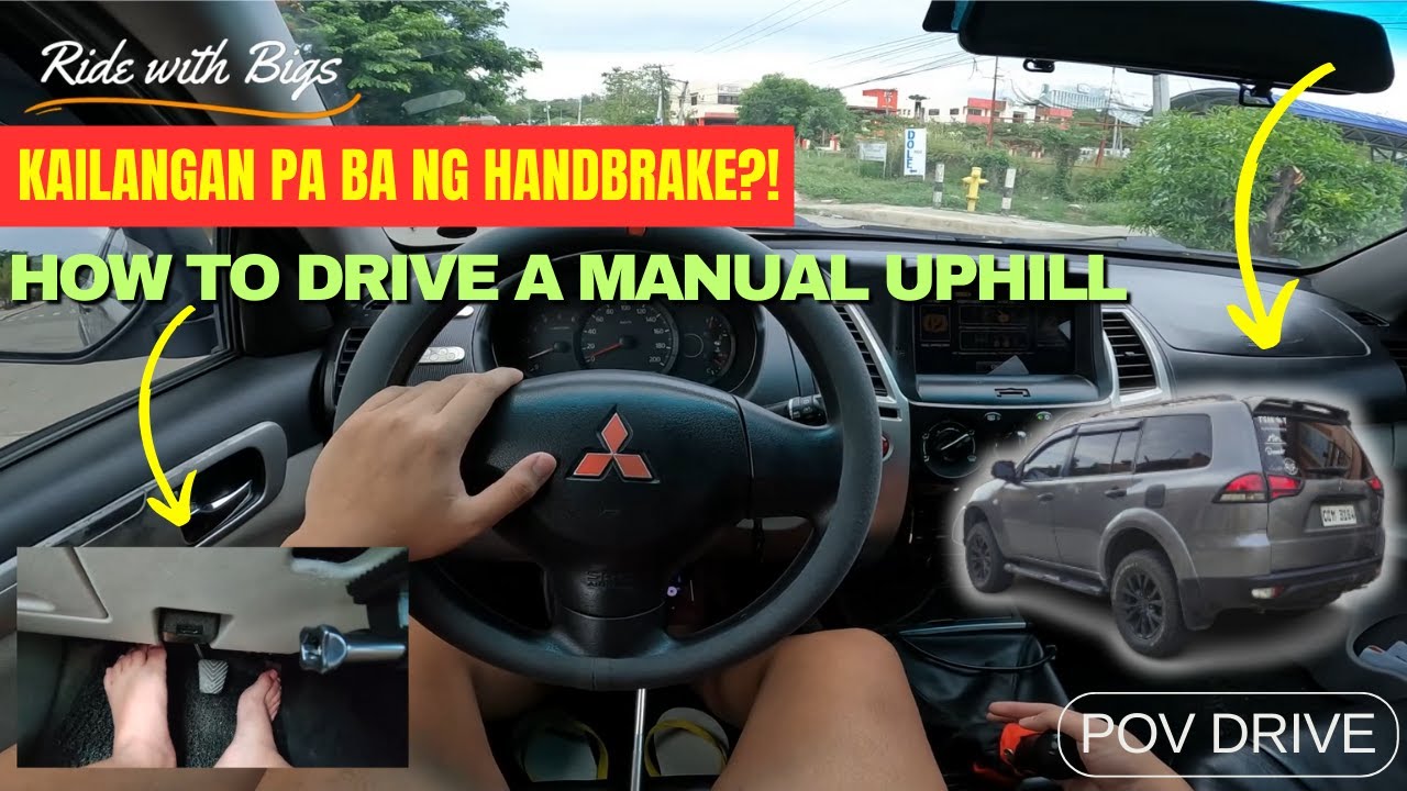 POV | Driving | Mitsubishi Montero (manual driving uphill/inclined start) MADALI LANG PALA!