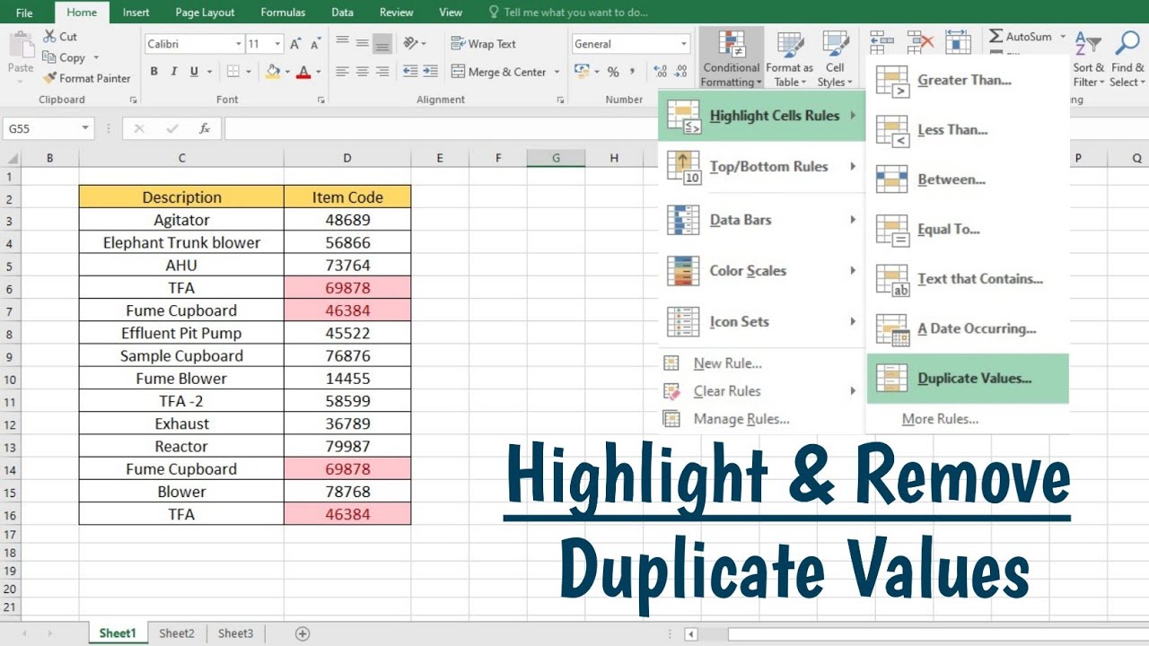 How to Highlight and Remove Duplicate Entries in Excel | Microsoft Excel ⏩