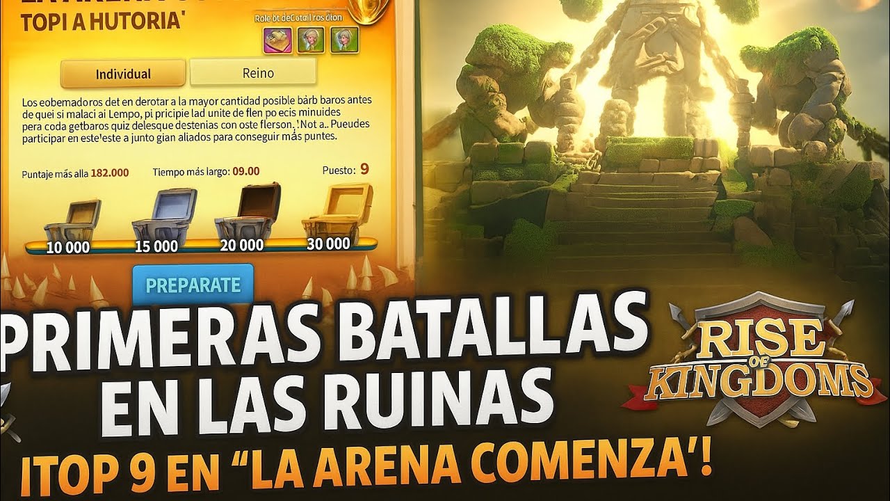 ⚔ Primeras Batallas en las Ruinas 🔥| ¡Top 9 en 