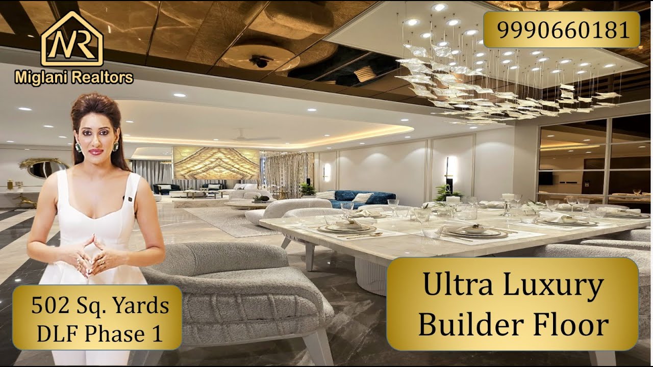 Luxury Builder Floor in DLF Phase 1 Gurgaon | 4 BHK, 502 Sq. Yards | Fully Furnished & 2-Side Open