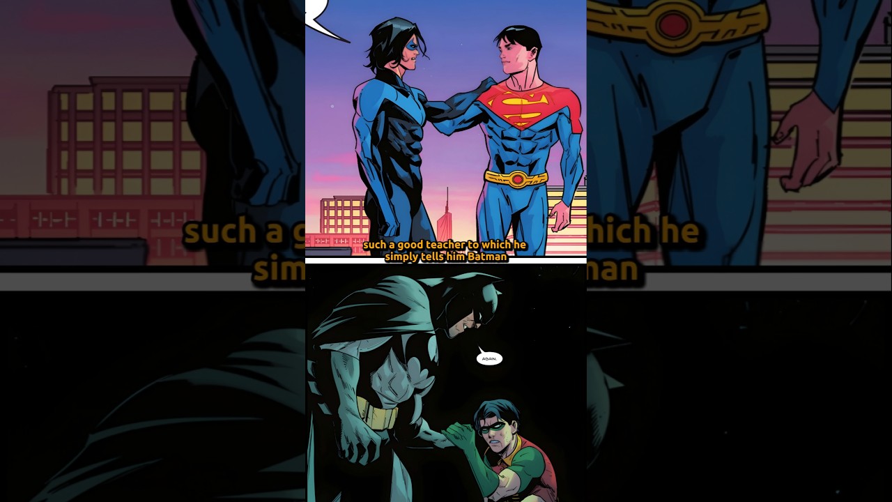 Nightwing Teaches Superman's Son