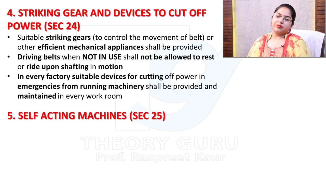 SAFETY (SEC 21-32)# Factories act 1948 #PART 4