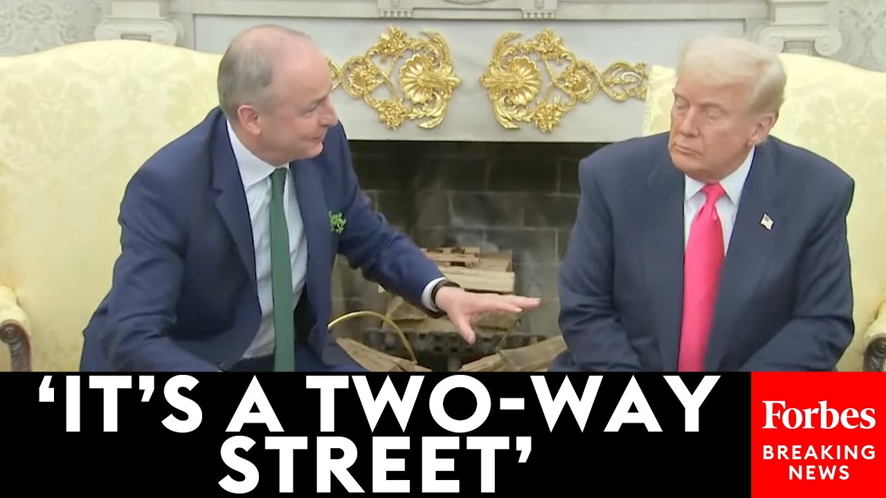 WATCH: Taoiseach Micheál Martin Refutes Trump Directly To His Face About Ireland Taking US Business